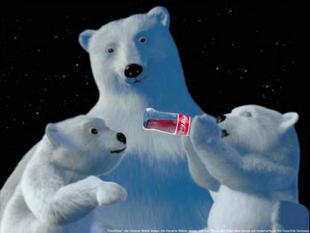 la réactioin de coca cola avec lé ours !